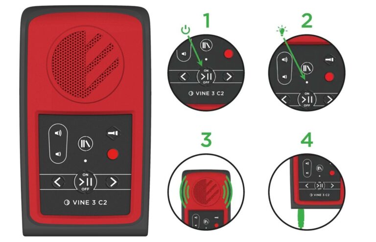 Vine 3 C2 Solar Powered Audio Reader-Talking Recorder